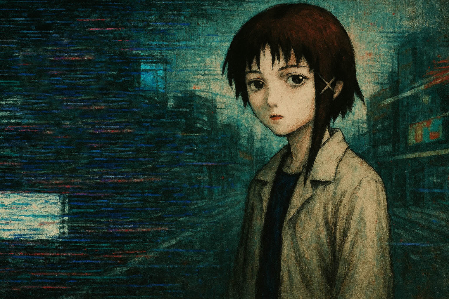 El opening de Serial Experiments Lain: animación, glitch y desconexión